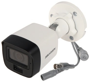 HIKVISION DS-2CE16K0T-LPFS 5MP 3K 3.6MM SMART HİBRİT IŞIK SES Sabit Mini Bullet Kamera